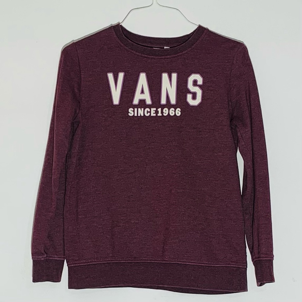 Vans Youth Burgundy Sweatshirt SZ M